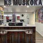 Counter display of a cannabis retail store in KS Muskoka